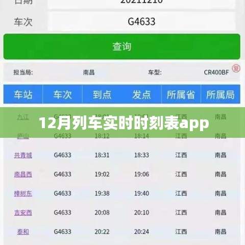 根据您的内容，为您生成以下符合百度收录标准的标题，，12月列车出行必备，实时时刻表App