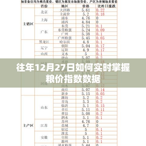 往年12月27日粮价指数实时掌握攻略