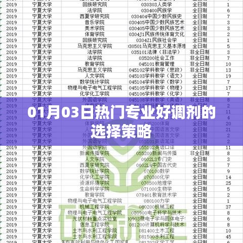 热门专业调剂策略，选择策略与技巧