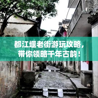 都江堰老街游玩攻略,带你领略千年古韵!