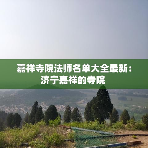 嘉祥寺院法师名单大全最新:济宁嘉祥的寺院