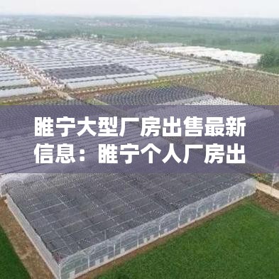 睢宁大型厂房出售最新信息:睢宁个人厂房出售出租