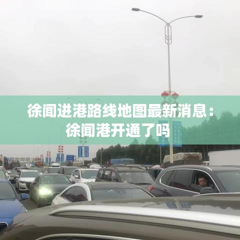 徐闻进港路线地图最新消息:徐闻港开通了吗