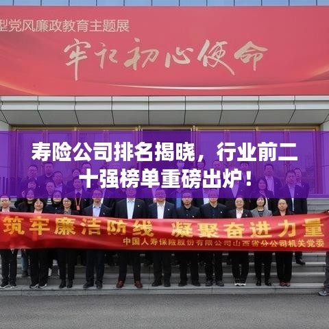 寿险公司排名揭晓,行业前二十强榜单重磅出炉!