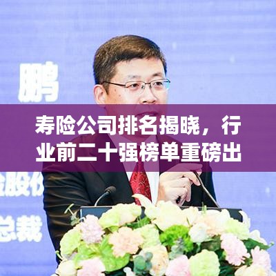 寿险公司排名揭晓,行业前二十强榜单重磅出炉!