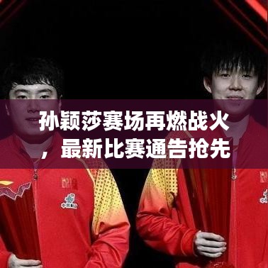 孙颖莎赛场再燃战火，最新比赛通告抢先看！