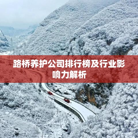 路桥养护公司排行榜及行业影响力解析