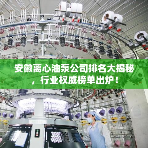 安徽离心油泵公司排名大揭秘,行业权威榜单出炉!