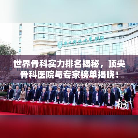 世界骨科实力排名揭秘,顶尖骨科医院与专家榜单揭晓!