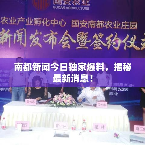 南都新闻今日独家爆料,揭秘最新消息!