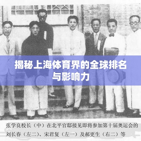 揭秘上海体育界的全球排名与影响力