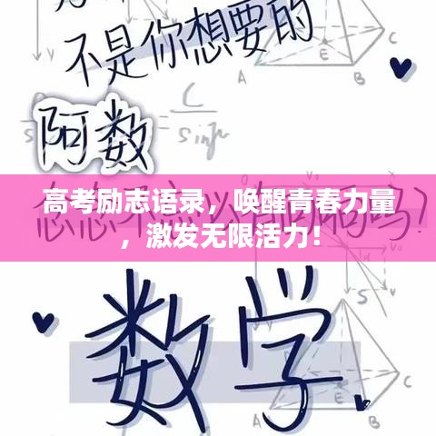 高考励志语录,唤醒青春力量,激发无限活力!