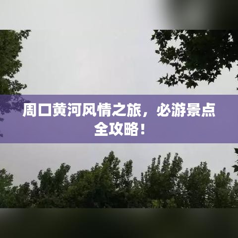 周口黄河风情之旅,必游景点全攻略!