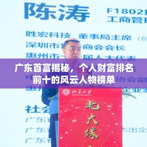 广东首富揭秘,个人财富排名前十的风云人物榜单