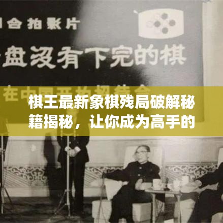 棋王最新象棋残局破解秘籍揭秘,让你成为高手的秘诀!