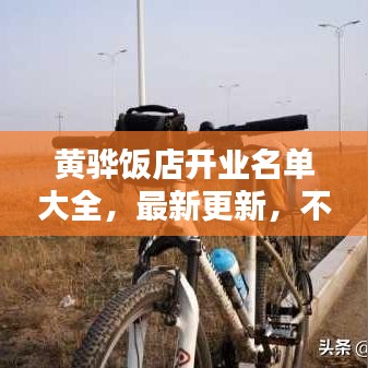 黄骅饭店开业名单大全,最新更新,不容错过!