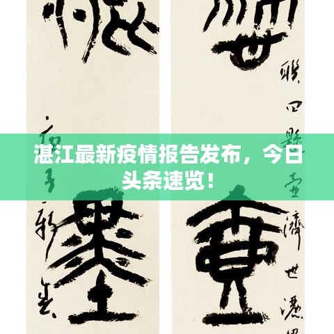 湛江最新疫情报告发布,今日头条速览!