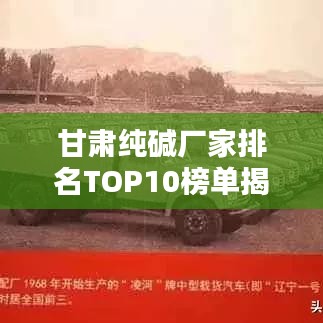 甘肃纯碱厂家排名TOP10榜单揭晓！