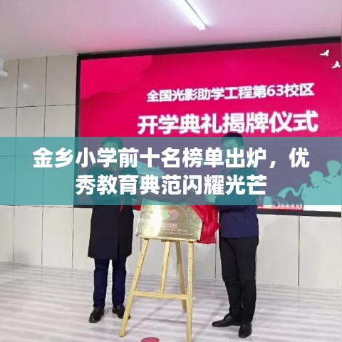 金乡小学前十名榜单出炉,优秀教育典范闪耀光芒