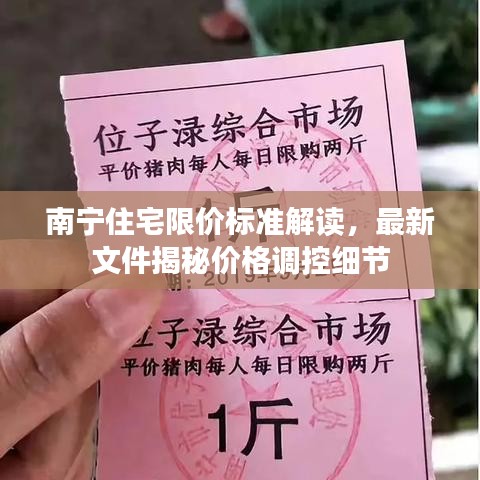 南宁住宅限价标准解读，最新文件揭秘价格调控细节
