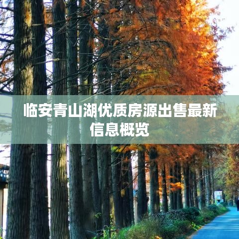 临安青山湖优质房源出售最新信息概览