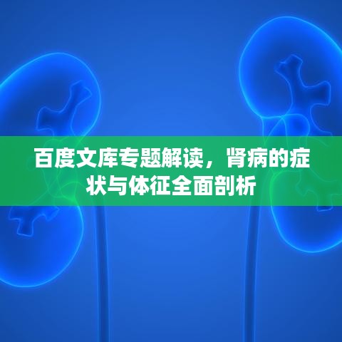 百度文库专题解读,肾病的症状与体征全面剖析