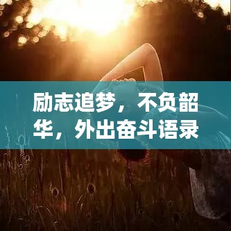 励志追梦,不负韶华,外出奋斗语录,勇敢前行启航人生!