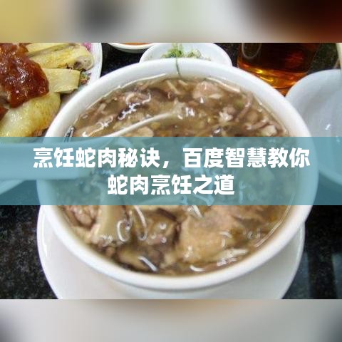 烹饪蛇肉秘诀,百度智慧教你蛇肉烹饪之道