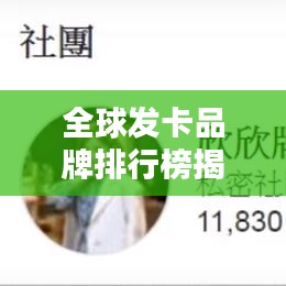 全球发卡品牌排行榜揭晓,TOP品牌一览无余!