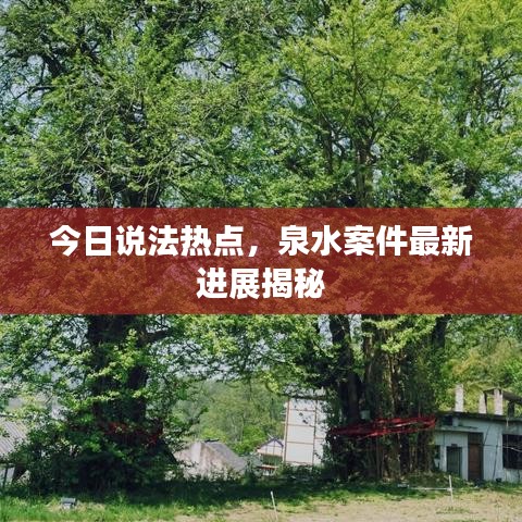 今日说法热点,泉水案件最新进展揭秘