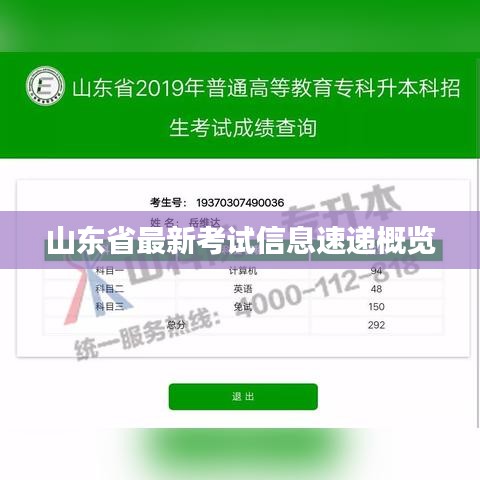 山东省最新考试信息速递概览