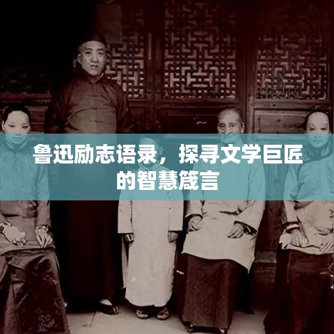 鲁迅励志语录,探寻文学巨匠的智慧箴言