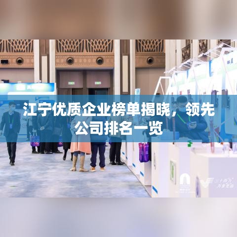 江宁优质企业榜单揭晓,领先公司排名一览