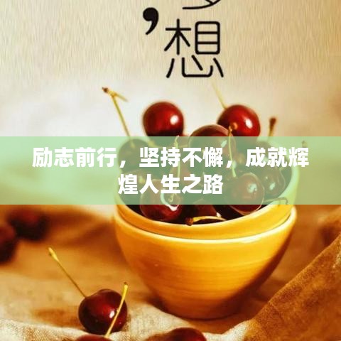 励志前行,坚持不懈,成就辉煌人生之路