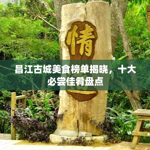 昌江古城美食榜单揭晓,十大必尝佳肴盘点