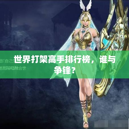 世界打架高手排行榜,谁与争锋?