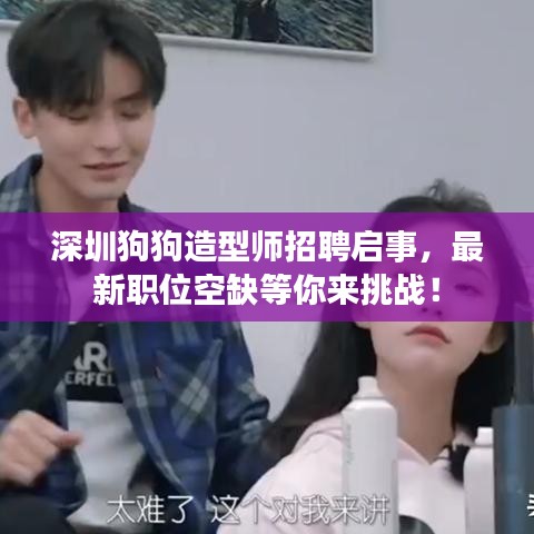 深圳狗狗造型师招聘启事,最新职位空缺等你来挑战!