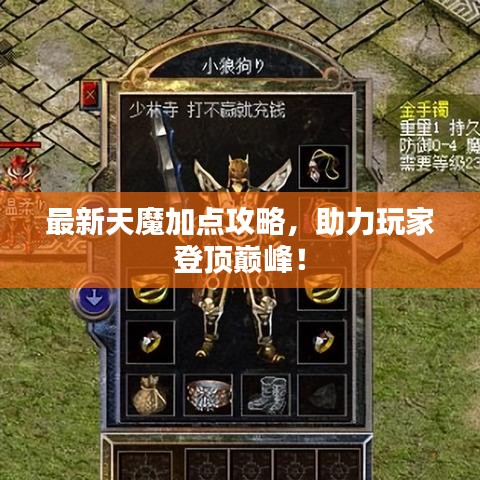 最新天魔加点攻略,助力玩家登顶巅峰!
